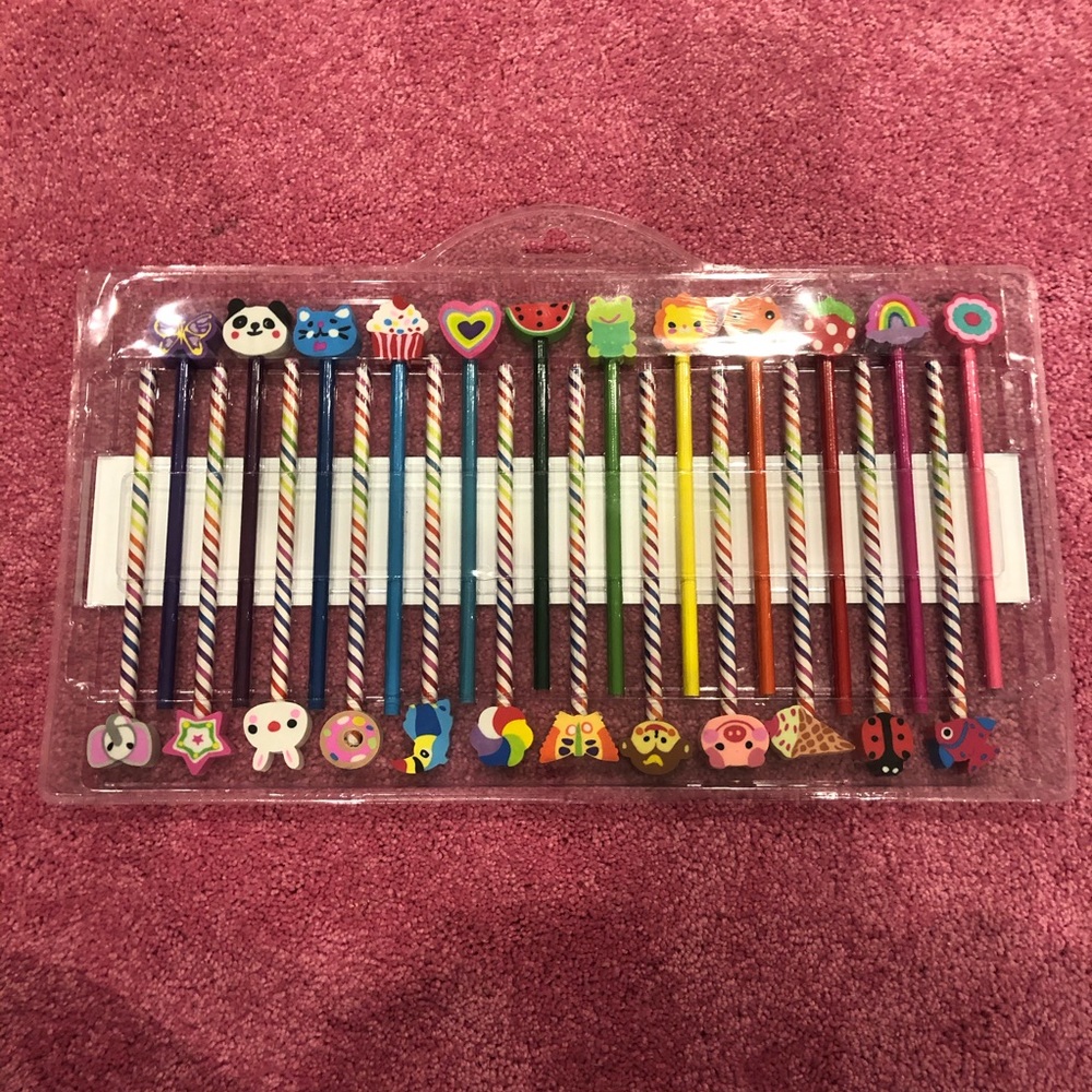 Pencil Party Pack 48PC Pencil Set With Fun Erasers - Picture 6 of 8